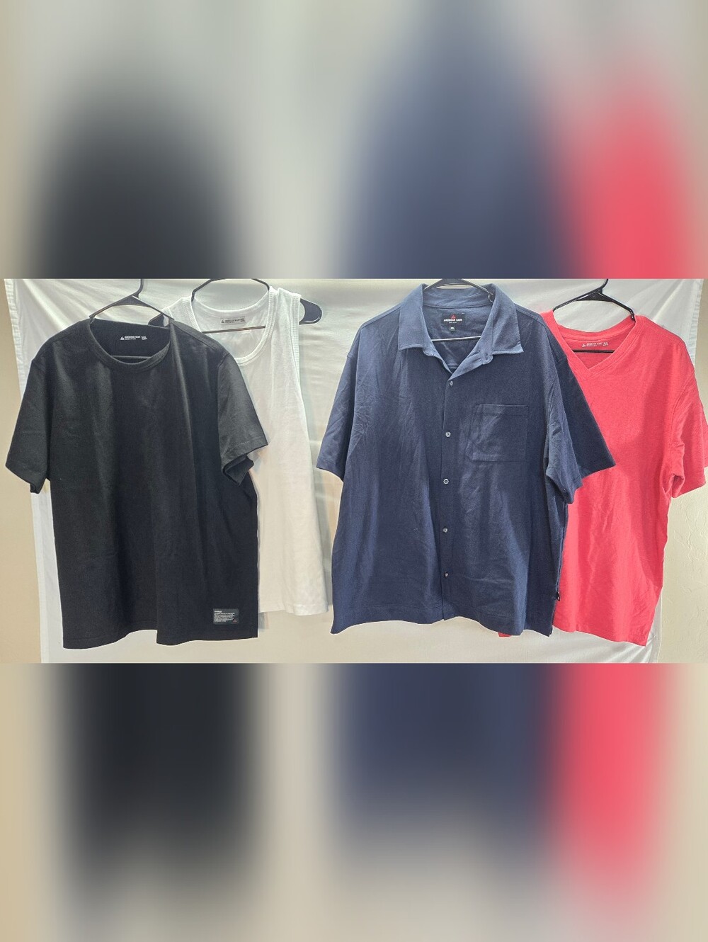 Lot of 4 American Giant Men's 2XL Polo & Shirts, Everest, Tank Shirt NWOT